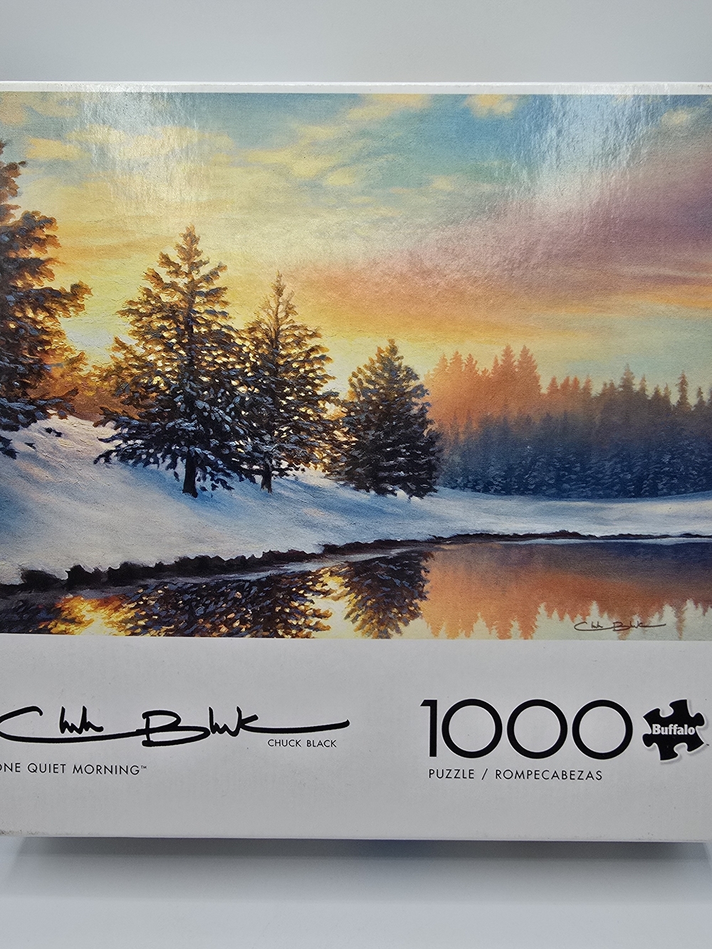 One Quiet Morning 1000 Piece Puzzle Chuck Black NIB Sealed 26.75" x 19.75"